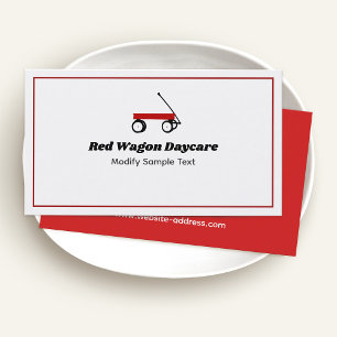 Child's  Red Wagon Business Card