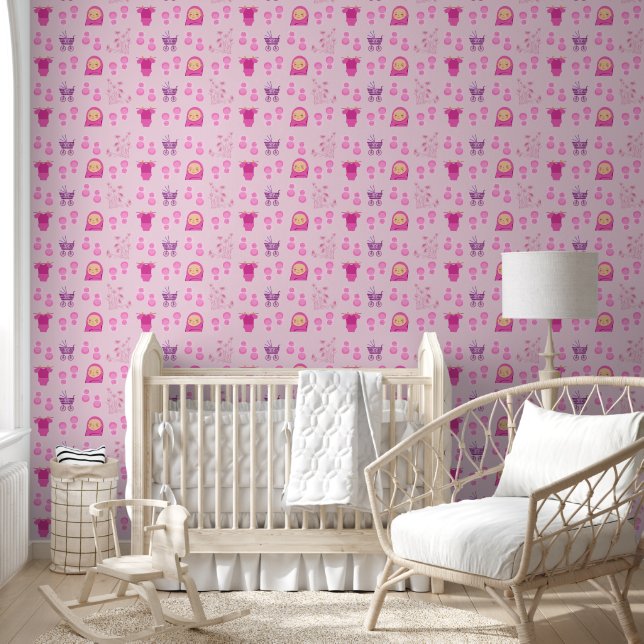Child's Room Delicate Design Wallpaper (Kids)