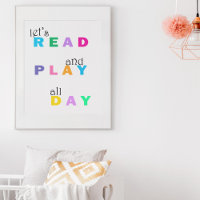 Child's Room Let's Read and Play all Day Colourful