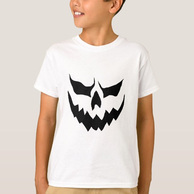 Childs Scary Pumpkin Shirt (Front)