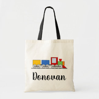 Childs Toy Train Tote Bag