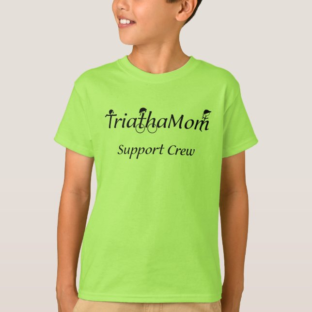 Child's TriathaMom Support T-shirt (Front)