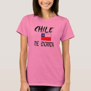 Chile1 T-shirt de dama "Chile me encanta" + bander