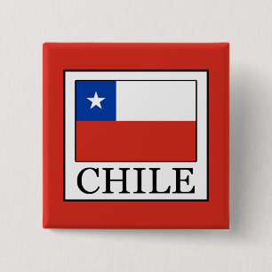 Chile 15 Cm Square Badge