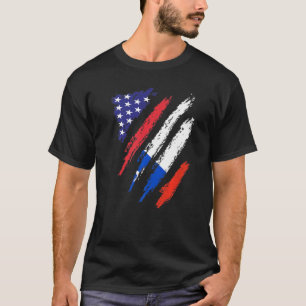 Chile American Grown Flag USA Patriot Heritage Mon T-Shirt
