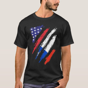 Chile American Grown Flag USA Patriot Heritage Mon T-Shirt