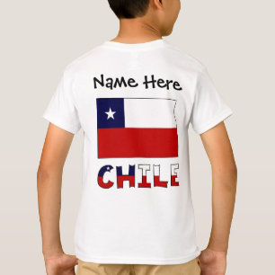 Chile and Chilean Flag with Your Name T-Shirt