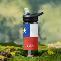 Chile bottle, patriotic Chilean Flag