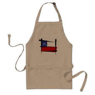 Chile Brush Flag Standard Apron