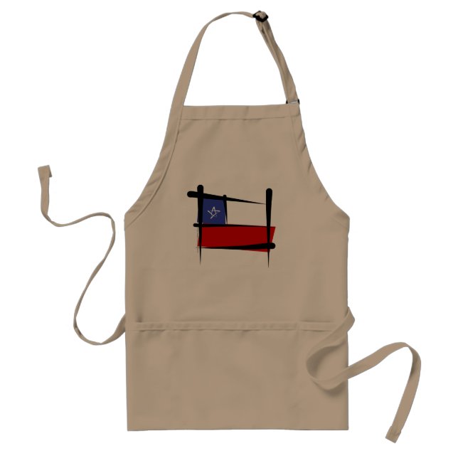 Chile Brush Flag Standard Apron (Front)