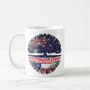 Chile Chilean Australian Australia Tree Roots Flag Coffee Mug