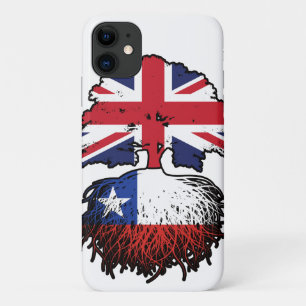 Chile Chilean British UK Tree Roots Flag Case-Mate iPhone Case
