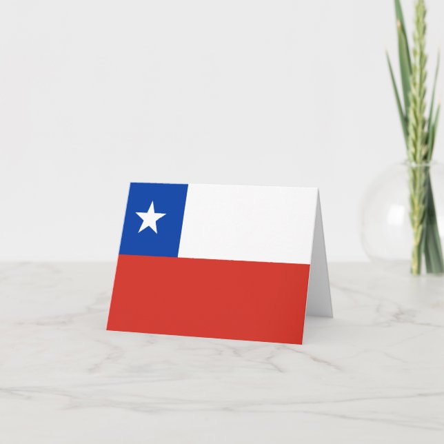 Chile (Chilean) Flag Card (Front)