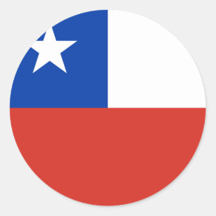Chile (Chilean) Flag Classic Round Sticker