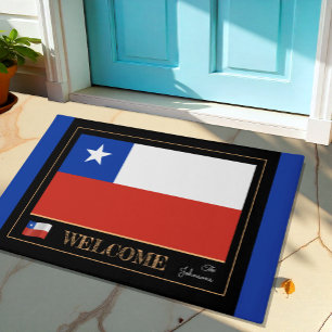 Chile & Chilean Flag house /sports Welcome Doormat