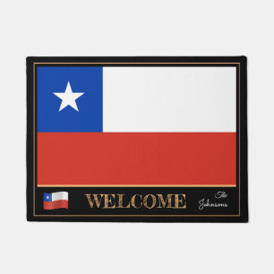 Chile & Chilean Flag house /sports Welcome Doormat