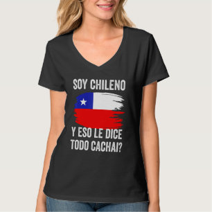 Chile Chilean Flag Map Pride Chileno Camiseta Cach T-Shirt