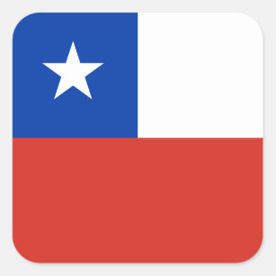Chile (Chilean) Flag Square Sticker