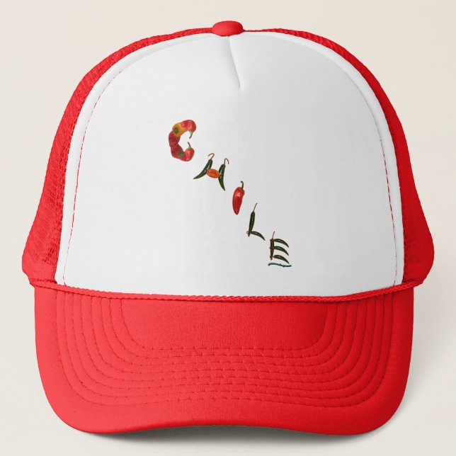 Chile Chilli Peppers Trucker Hat (Front)