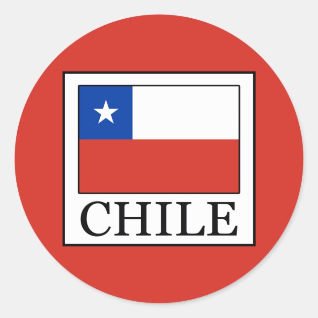 Chile Classic Round Sticker (Front)
