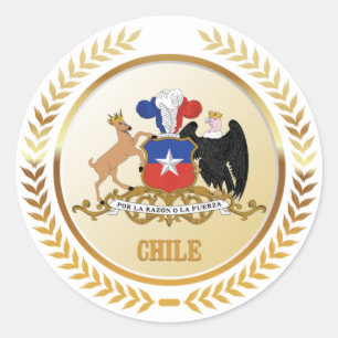 Chile Coat Of Arms Classic Round Sticker