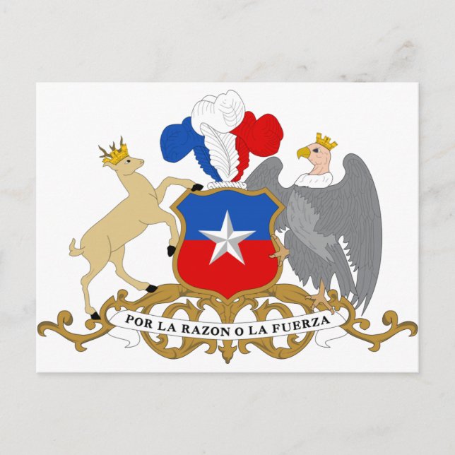 Chile Coat of Arms Postcard (Front)