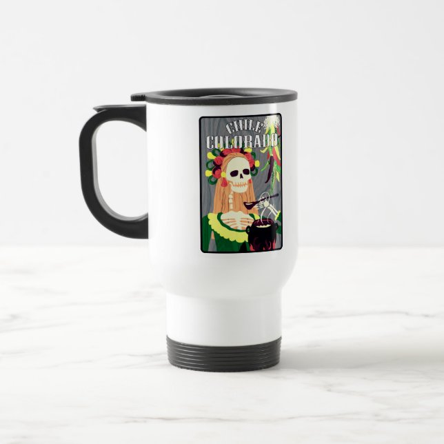 chile colorado (cool scheme) travel mug (Left)