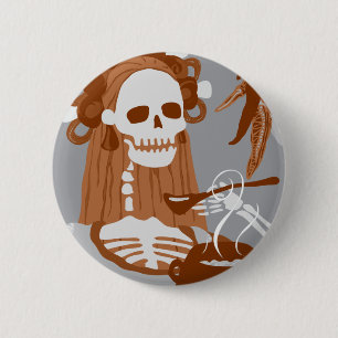 chile colorado : orange burn 6 cm round badge