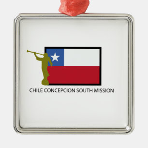 Chile Concepcion South Mission LDS CTR Metal Tree Decoration