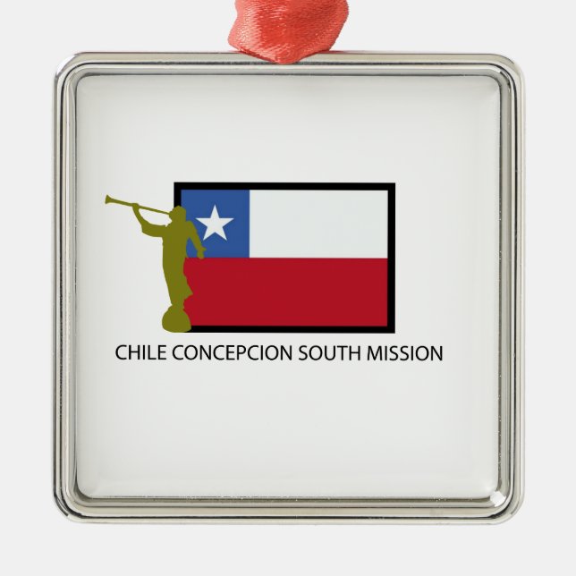 Chile Concepcion South Mission LDS CTR Metal Tree Decoration (Front)