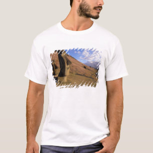 Chile, Easter Island. Hillside with Moai T-Shirt