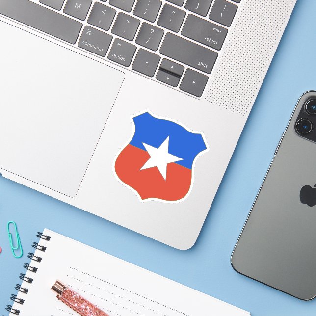 Chile Emblem (Laptop w/ iPhone)