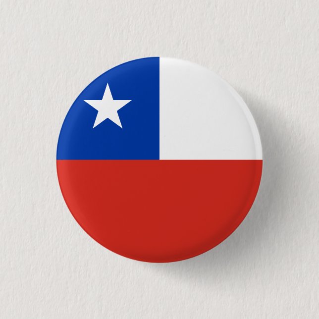 Chile flag 3 cm round badge (Front)