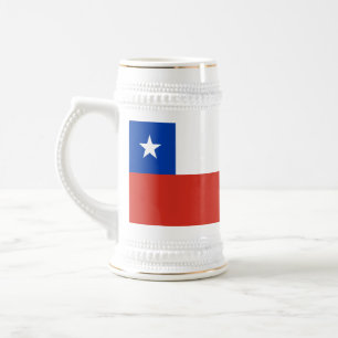 Chile Flag Beer Stein