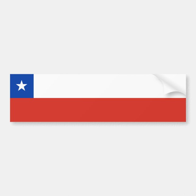 Chile Flag Bumper Sticker (Front)