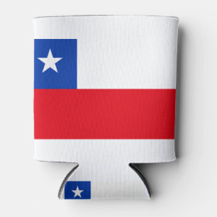 Chile Flag Can Cooler