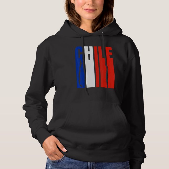 Chile Flag  Chilean Flag Pride Hoodie (Front)