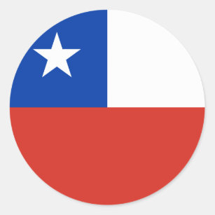 Chile Flag Classic Round Sticker