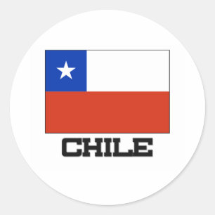 Chile Flag Classic Round Sticker