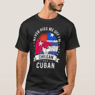 Chile Flag Cuba Grown  Humor Citizen Pride T-Shirt
