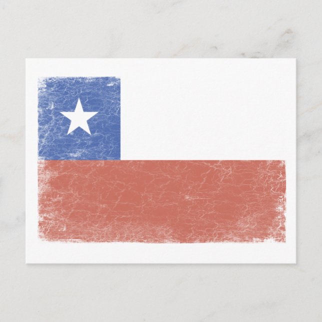 Chile Flag distressed Postcard (Front)