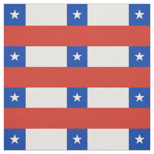 Chile Flag Fabric