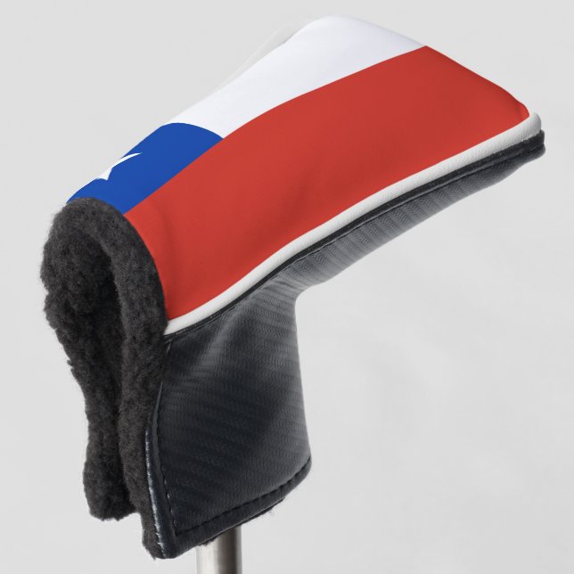 Chile Flag Golf Head Cover (3/4 Front)