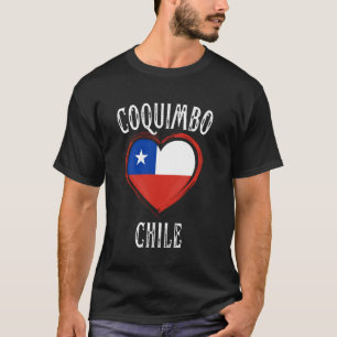 Chile Flag Heart Coquimbo City T-Shirt
