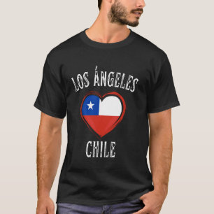Chile Flag Heart Los Angeles City T-Shirt