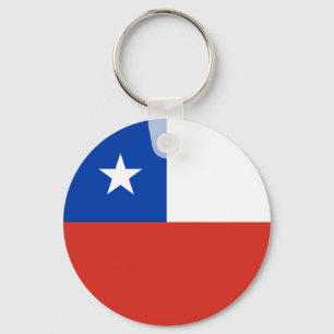 Chile Flag Key Ring