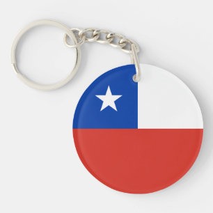 Chile Flag Key Ring