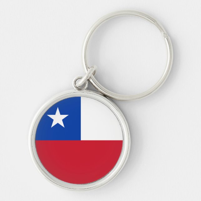 Chile Flag Keychain (Front)