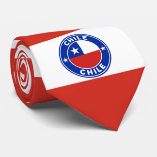 Chile Flag Neck Tie, Stylish Chilean Flag Tie