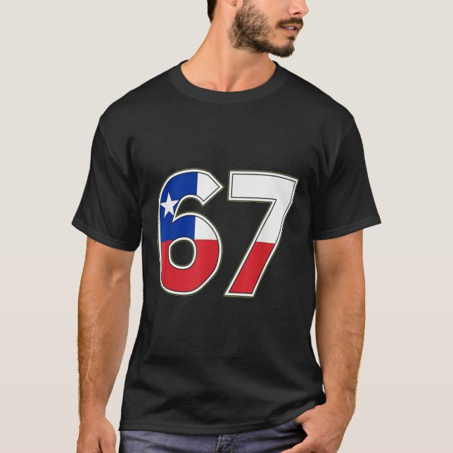 Chile Flag Number 67 Celebration Design  T-Shirt (Front)